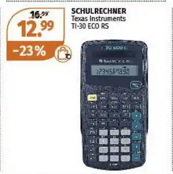 Müller Schulrechner Texas Instruments Ti-30 Eco Rs Angebot