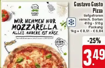 Edeka Gustavo Gusto Pizza 410 g-510 g Packung Angebot