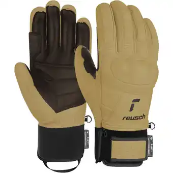 Intersport Reusch herren handschuhe reusch overlord camel / dark brown 8 Angebot