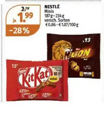 Müller Nestlé Minis Angebot