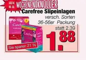 Edeka Scherer Carefree Slipeinlagen Angebot