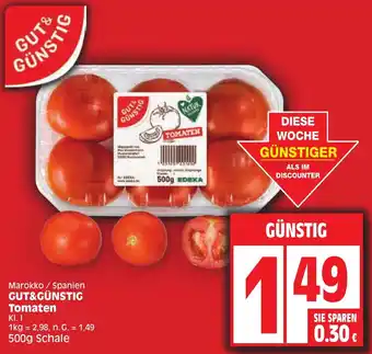 Edeka GUT& GÜNSTIG Tomaten 500 g Schale Angebot