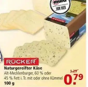 Multi Markt Rücker Naturgereifter Käse Angebot