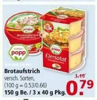 Multi Markt Popp Brotaufstrich Angebot