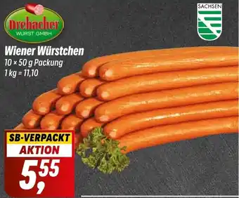 Simmel Drebacher Wiener Würstchen 10 x 50 g Angebot