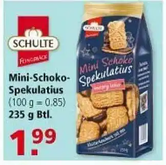 Multi Markt Schulte Mini-schoko-spekulatius Angebot