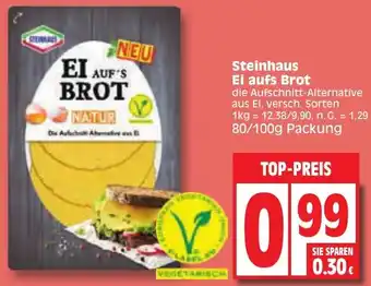 Edeka Steinhaus Ei aufs Brot 80/100 g Packung Angebot