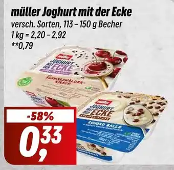 Simmel müller Joghurt mit der Ecke113-150g Angebot