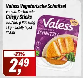 Simmel Valess Vegetarische Schnitzel versch. Sorten oder Crispy Sticks 160/180 g Angebot