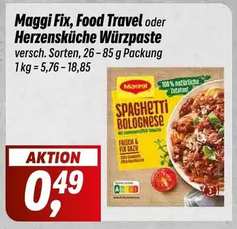 Simmel Maggi Fix, Food Travel oder Herzensküche Würzpaste versch. Sorten, 26-85 g Angebot