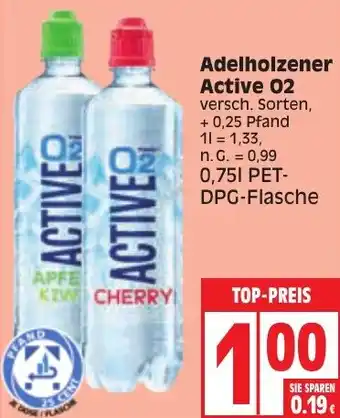 Edeka Adelholzener Active 02, 0,75 L Angebot