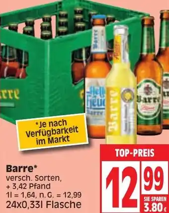 Edeka Barre 24x0,33 L Flasche Angebot