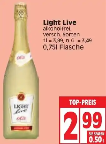 Edeka Light Live 0,75 L Flasche Angebot