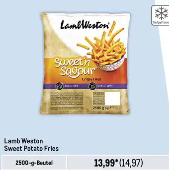 METRO Lamb Weston Sweet Potato Fries 2500-g-Beutel Angebot