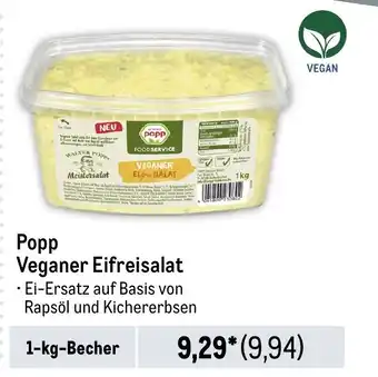 METRO Popp Veganer Eifreisalat 1-kg-Becher Angebot