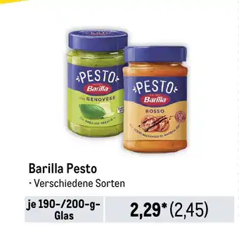 METRO Barilla Pesto je 190-/200-g-Glas Angebot