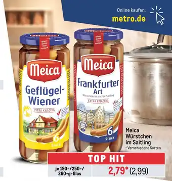 METRO Meica Würstchen im Saitling je 190-/250-/260-g-Glas Angebot