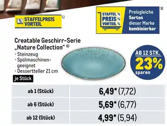 METRO Creatable Geschirr-Serie ,,Nature Collection" 6) Angebot