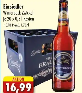 Lösch Depot Einsiedler Winterbock Zwickel je 20 x 0,5 L Angebot