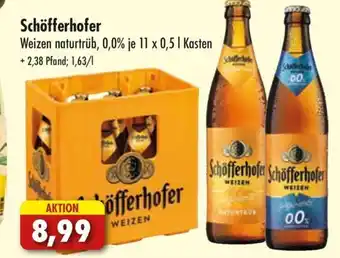 Lösch Depot Schöfferhofer Weizen naturtrüb, 0,0% je 11 x 0,5 L Angebot