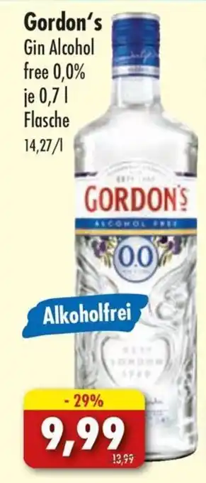 Lösch Depot Gordon's Gin Alcohol free 0,0% 700ml Angebot