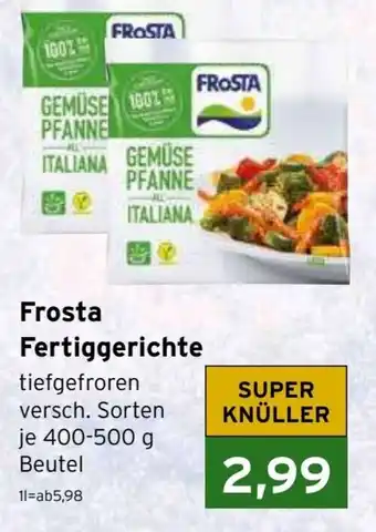 CAP Markt Frosta Fertiggerichte tiefgefroren versch. Sorten 400-500g Angebot