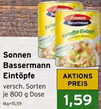 CAP Markt Sonnen Bassermann Eintöpfe je 800 g Angebot