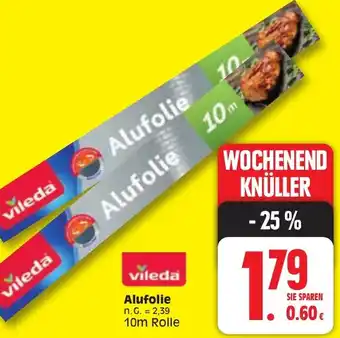 Edeka Vileda Alufolie 10 m Rolle Angebot