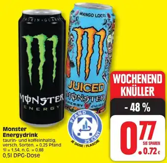 Edeka Monster Energydrink 0,5 L DPG Dose Angebot