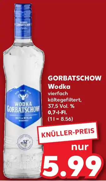 Kaufland GORBATSCHOW Wodka 0,7 L-Fl. Angebot