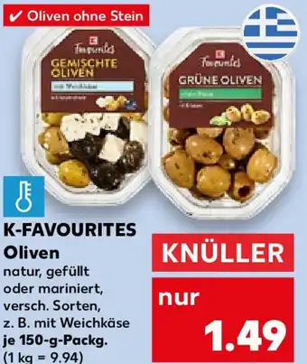 Kaufland K-FAVOURITES Oliven 150 g Packg. Angebot