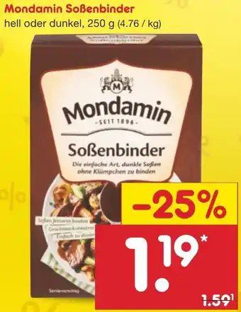 Netto Marken-Discount Mondamin Soßenbinder 250 g Angebot