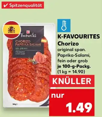 Kaufland K-FAVOURITES Chorizo 100 g Packg. Angebot