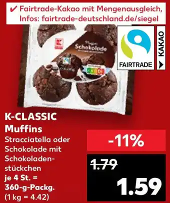 Kaufland K-CLASSIC Muffins 360 g Packg. Angebot