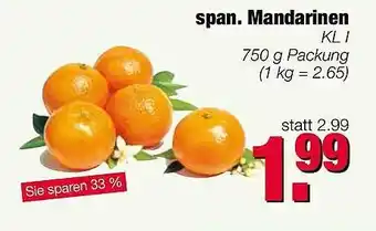 Edeka Scherer Span. Mandarinen Angebot