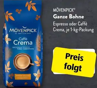 Aldi Süd MÖVENPICK Ganze Bohne 1 kg Packung Angebot