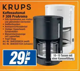 expert Techno Land Krups Kaffeeautomat F 309 ProAroma Angebot