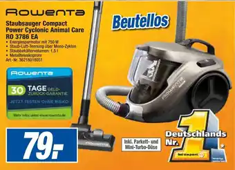 expert Techno Land Rowenta Staubsauger Compact Power Cyclonic Animal Care RO 3786 EA Angebot