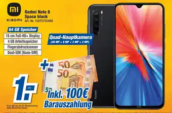 expert Techno Land Xiaomi Redmi Note 8 Space Black Angebot