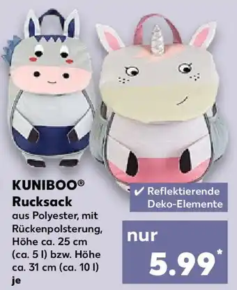 Kaufland KUNIBOO Rucksack Angebot