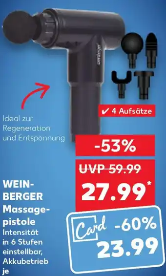 Kaufland WEINBERGER Massagepistole Angebot