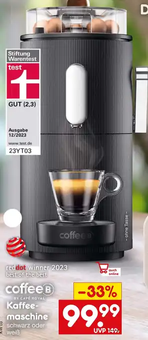 Netto Marken-Discount coffeeB Kaffeemaschine Angebot