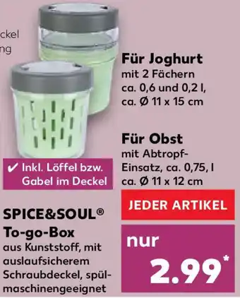 Kaufland SPICE&SOUL To-go-Box Angebot