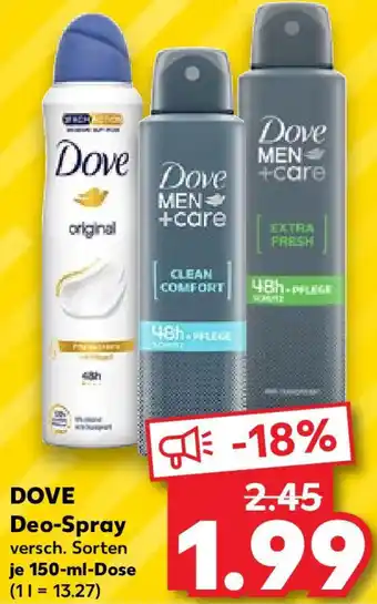 Kaufland DOVE Deo-Spray 150 ml Dose Angebot