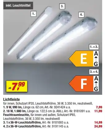toom Baumarkt Lichtleiste Angebot