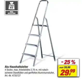 toom Baumarkt Alu-Haushaltsleiter Angebot