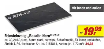 toom Baumarkt Feinsteinzeug ,,Basalto Nero" Angebot