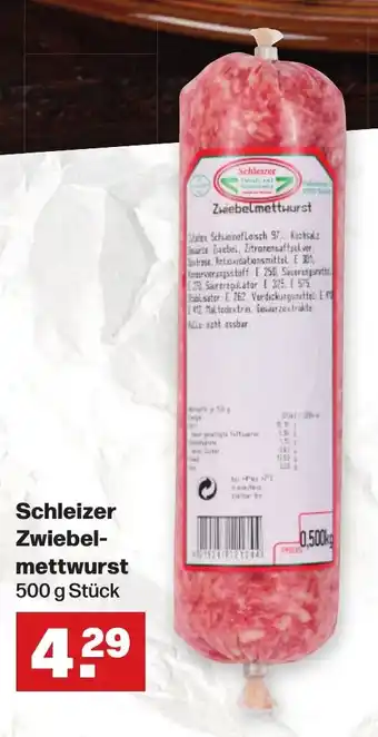 Handelshof Schleizer Zwiebelmettwurst 500 g Stück Angebot