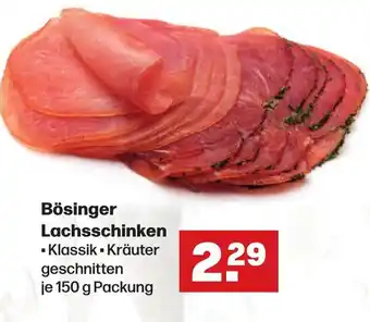 Handelshof Bösinger Lachsschinken je 150 g Packung Angebot