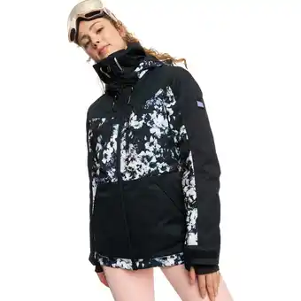 Intersport Roxy damen funktionsjacke presencepark j snjt true black black flowers xs Angebot